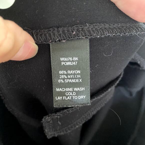 Betabrand Straight-Leg Classic Dress Pant Yoga Pant in Black Size Small Petite - Picture 8 of 8